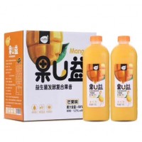 果U益益生菌發(fā)酵復合果昔芒果味 1.25Lx6瓶